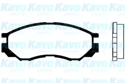 Комплект тормозных колодок (KAVO PARTS: BP-5518)