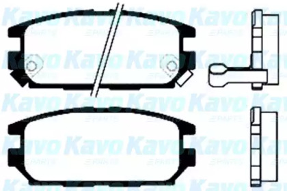 Комплект тормозных колодок (KAVO PARTS: BP-5524)