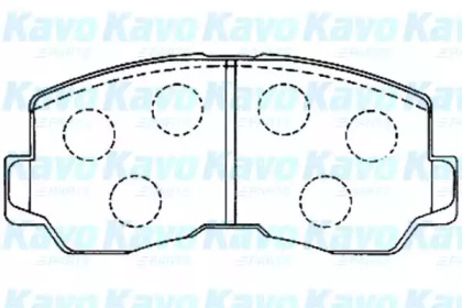 Комплект тормозных колодок (KAVO PARTS: BP-5533)