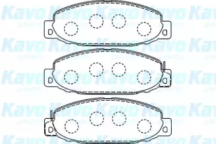 Комплект тормозных колодок (KAVO PARTS: BP-5536)