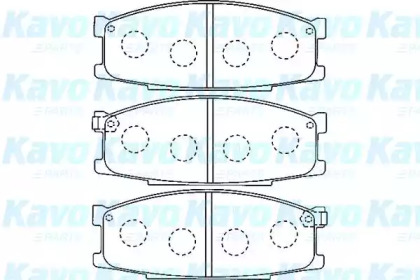 Комплект тормозных колодок (KAVO PARTS: BP-5537)