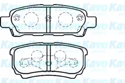 Комплект тормозных колодок (KAVO PARTS: BP-5538)