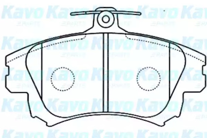 Комплект тормозных колодок (KAVO PARTS: BP-5542)