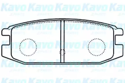 Комплект тормозных колодок (KAVO PARTS: BP-5548)