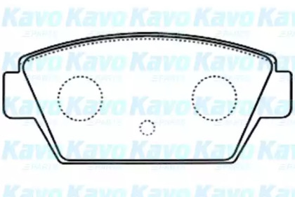 Комплект тормозных колодок (KAVO PARTS: BP-5551)