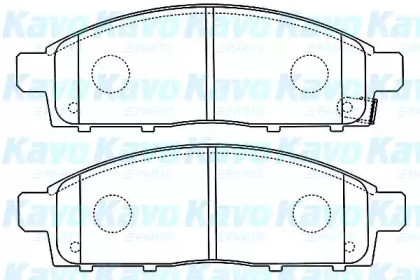 Комплект тормозных колодок (KAVO PARTS: BP-5552)