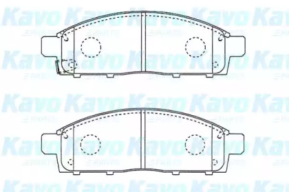 Комплект тормозных колодок (KAVO PARTS: BP-5560)