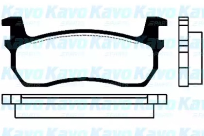 Комплект тормозных колодок (KAVO PARTS: BP-6504)