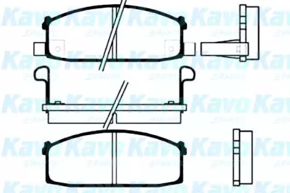 Комплект тормозных колодок (KAVO PARTS: BP-6509)