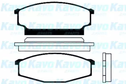 Комплект тормозных колодок (KAVO PARTS: BP-6512)