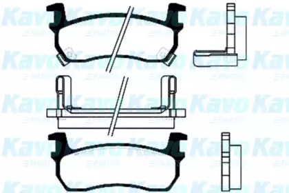 Комплект тормозных колодок (KAVO PARTS: BP-6519)