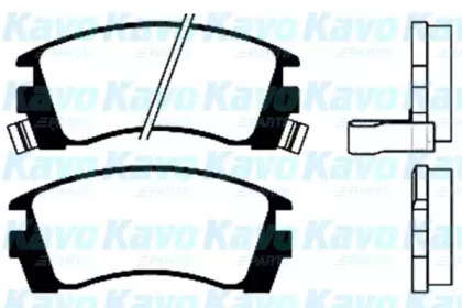 Комплект тормозных колодок (KAVO PARTS: BP-6523)