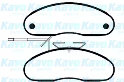 Комплект тормозных колодок (KAVO PARTS: BP-6530)