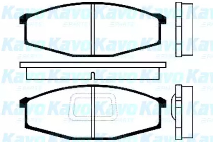 Комплект тормозных колодок (KAVO PARTS: BP-6537)