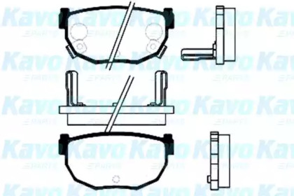 Комплект тормозных колодок (KAVO PARTS: BP-6542)