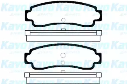 Комплект тормозных колодок (KAVO PARTS: BP-6543)