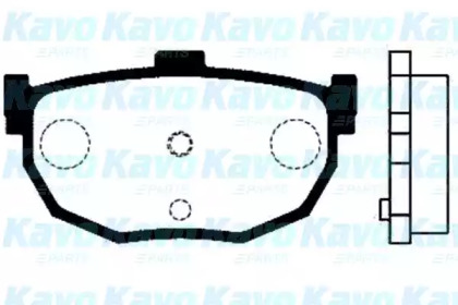 Комплект тормозных колодок (KAVO PARTS: BP-6545)