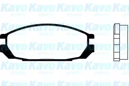 Комплект тормозных колодок (KAVO PARTS: BP-6546)