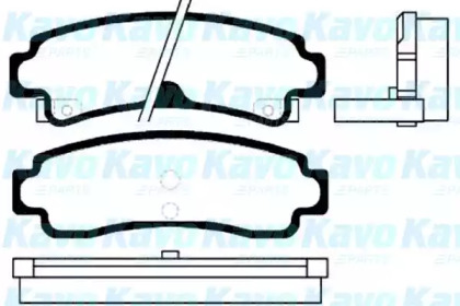 Комплект тормозных колодок (KAVO PARTS: BP-6550)