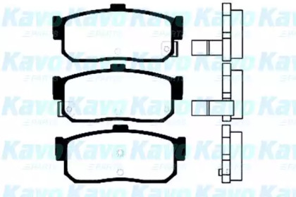 Комплект тормозных колодок (KAVO PARTS: BP-6554)