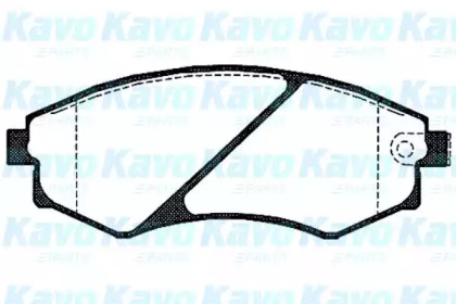 Комплект тормозных колодок (KAVO PARTS: BP-6557)