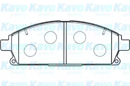 Комплект тормозных колодок (KAVO PARTS: BP-6569)