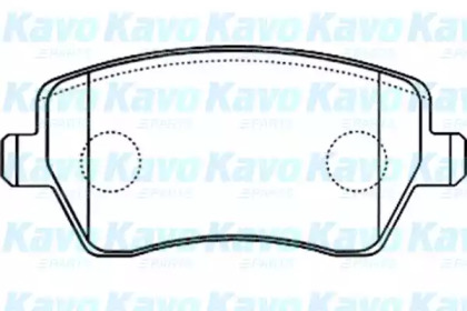 Комплект тормозных колодок (KAVO PARTS: BP-6570)