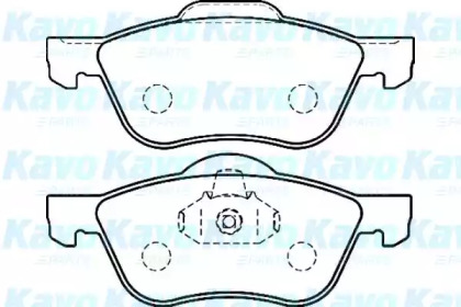 Комплект тормозных колодок (KAVO PARTS: BP-6572)