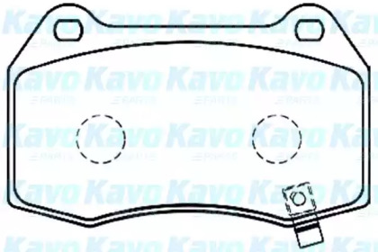 Комплект тормозных колодок (KAVO PARTS: BP-6573)