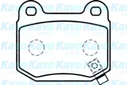 Комплект тормозных колодок (KAVO PARTS: BP-6574)