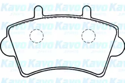 Комплект тормозных колодок (KAVO PARTS: BP-6575)