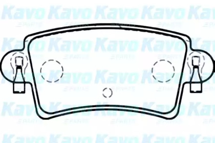 Комплект тормозных колодок (KAVO PARTS: BP-6576)