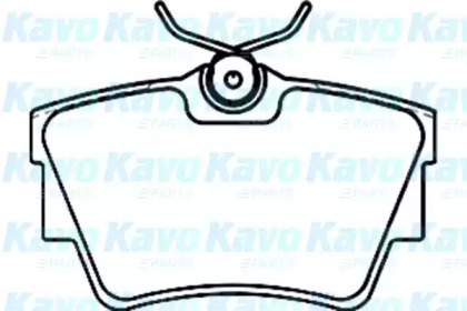 Комплект тормозных колодок (KAVO PARTS: BP-6580)