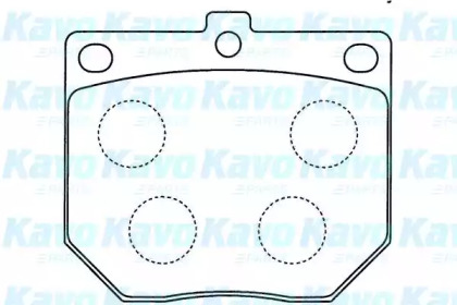 Комплект тормозных колодок (KAVO PARTS: BP-6585)