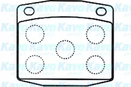 Комплект тормозных колодок (KAVO PARTS: BP-6586)