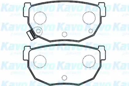 Комплект тормозных колодок (KAVO PARTS: BP-6588)