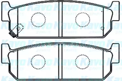 Комплект тормозных колодок (KAVO PARTS: BP-6591)