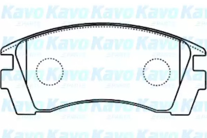 Комплект тормозных колодок (KAVO PARTS: BP-6592)