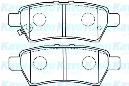 Комплект тормозных колодок (KAVO PARTS: BP-6595)