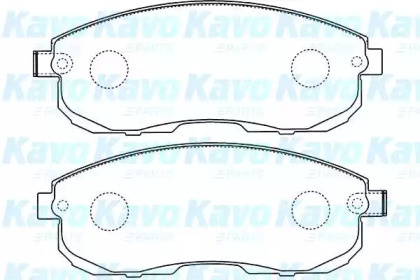 Комплект тормозных колодок (KAVO PARTS: BP-6602)