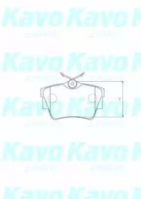 Комплект тормозных колодок (KAVO PARTS: BP-6608)