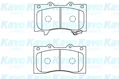 Комплект тормозных колодок (KAVO PARTS: BP-6627)