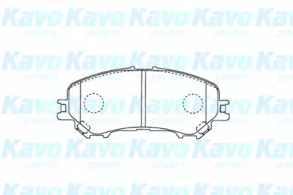 Комплект тормозных колодок (KAVO PARTS: BP-6632)