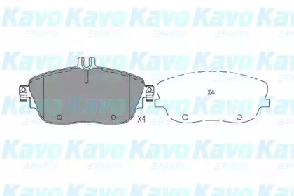 Комплект тормозных колодок (KAVO PARTS: BP-6638)