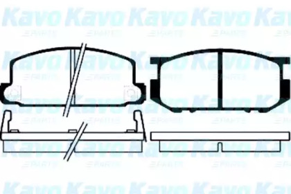 Комплект тормозных колодок (KAVO PARTS: BP-8001)