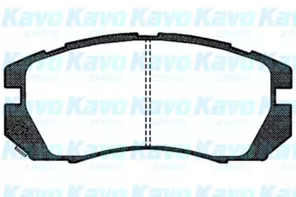 Комплект тормозных колодок (KAVO PARTS: BP-8008)