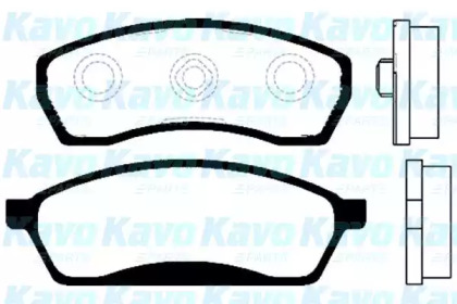 Комплект тормозных колодок (KAVO PARTS: BP-8009)