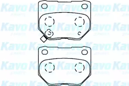 Комплект тормозных колодок (KAVO PARTS: BP-8015)