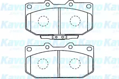 Комплект тормозных колодок (KAVO PARTS: BP-8016)