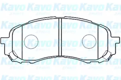 Комплект тормозных колодок (KAVO PARTS: BP-8018)